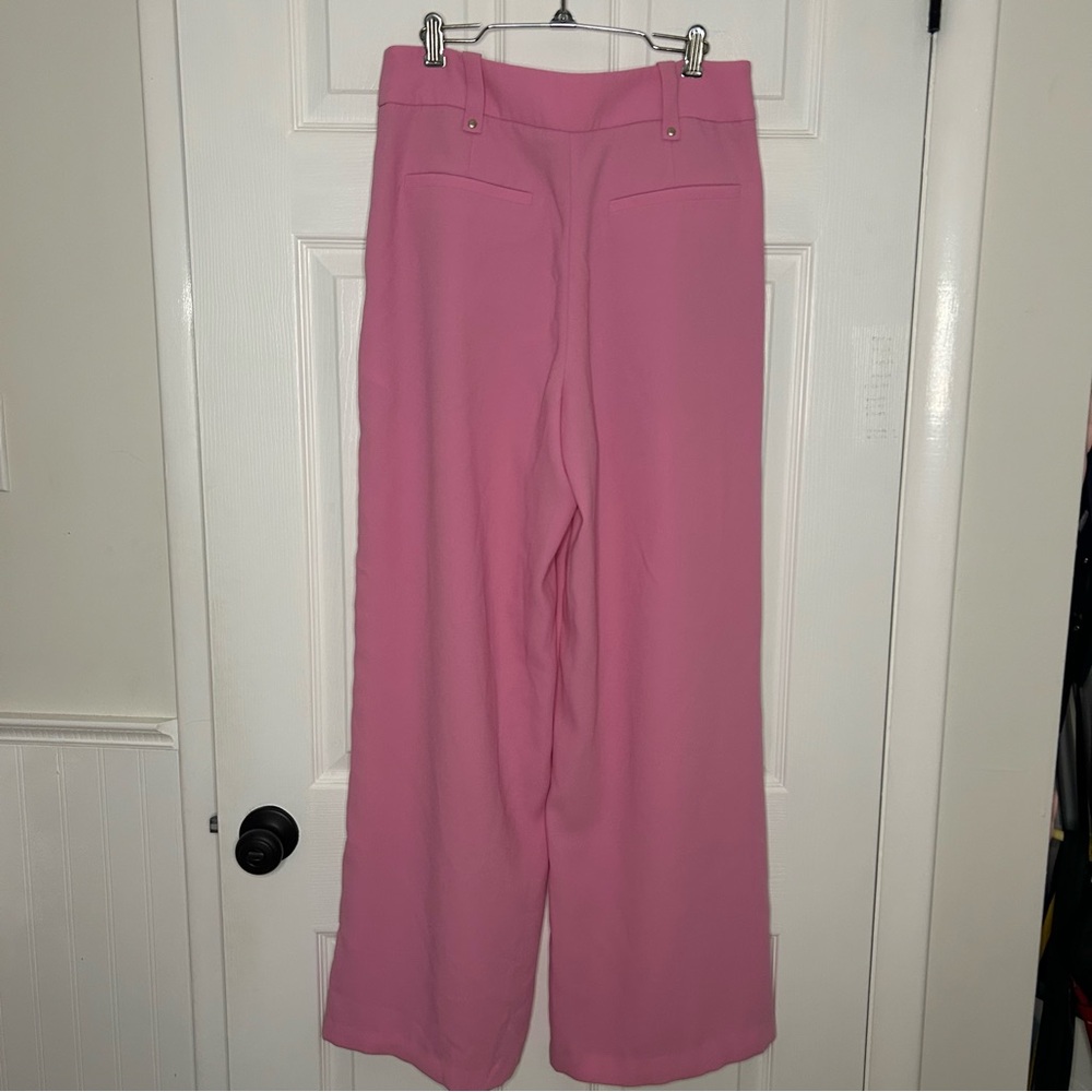 Anthropologie Exquise Carnation Flared Trousers - Picture 8 of 14